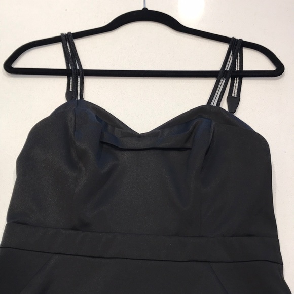 BCBG black satin dress - Picture 2 of 7